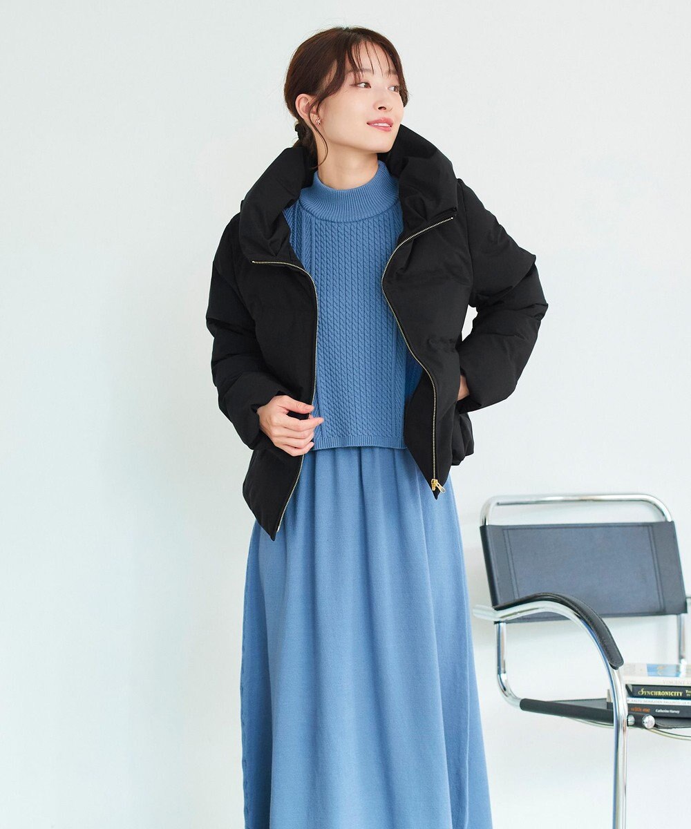 Tiaclasse 【2点セット・洗える】細ケーブルニットトップス＆ニットワンピース 