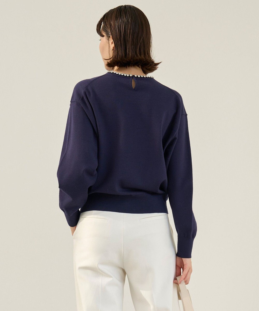 UNFILO ネックビジュー ニット 