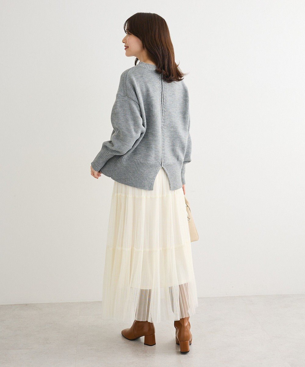 Green Parks チュールプリーツティアードスカート 