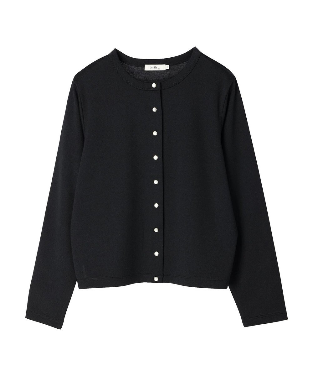 earth music&ecology パールスナップボタンカーディガン 