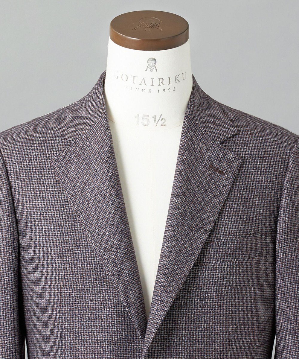 GOTAIRIKU 【CANONICO/カノニコ】 ヴィンテージ サキソニー3ピーススーツ （ブラウンミックス） 