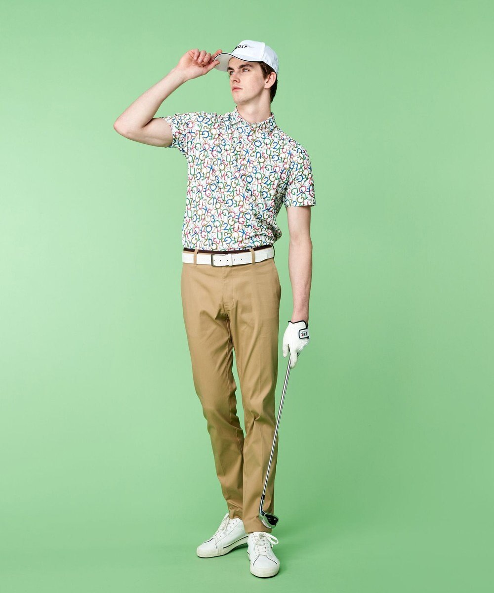 23区GOLF 長く愛される定番！【MEN】ハイパワーストレッチ ベーシックパンツ 春夏は爽やかに 