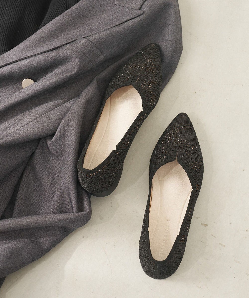 steppi ポインテッド レース パンプス 