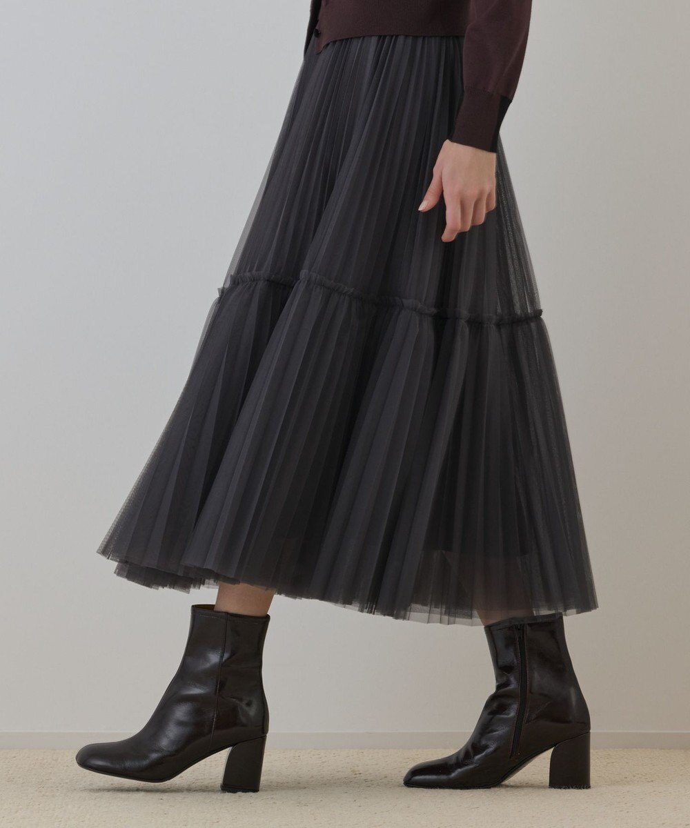 GRACE CONTINENTAL チュールティアードスカート 