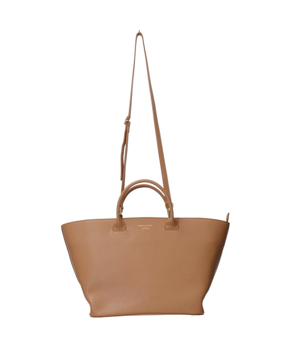 INTER-CHAUSSURES 【CHRISTIAN VILLA】ラージサイズレザーハンドバッグ 