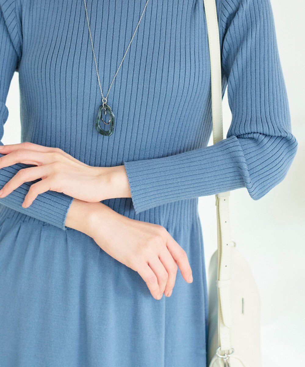 Tiaclasse 【2点セット・洗える】細ケーブルニットトップス＆ニットワンピース 