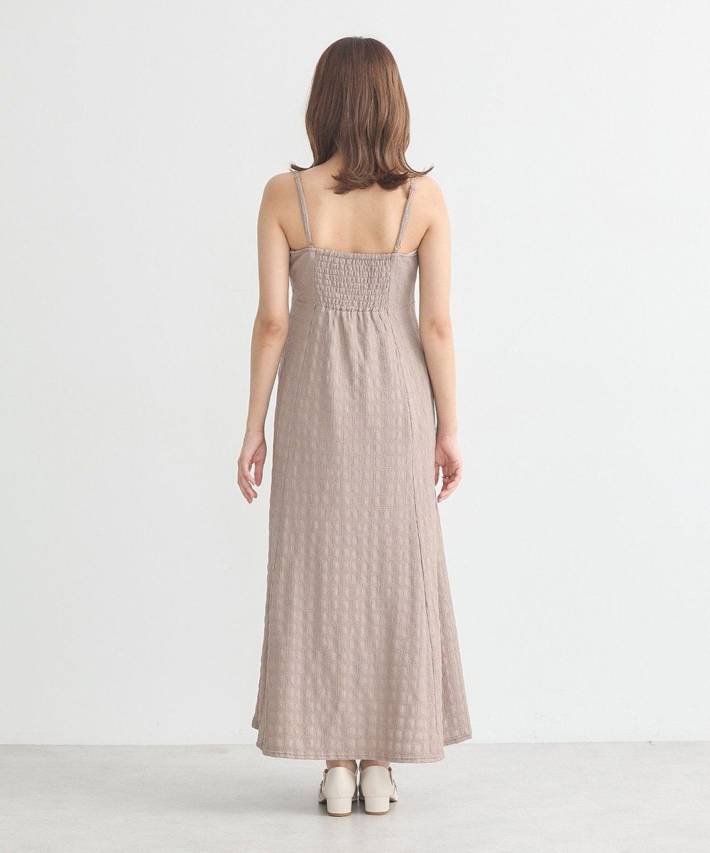 earth music&ecology ＳＥＴ２点ジャカードシャツ＋キャミドレ 