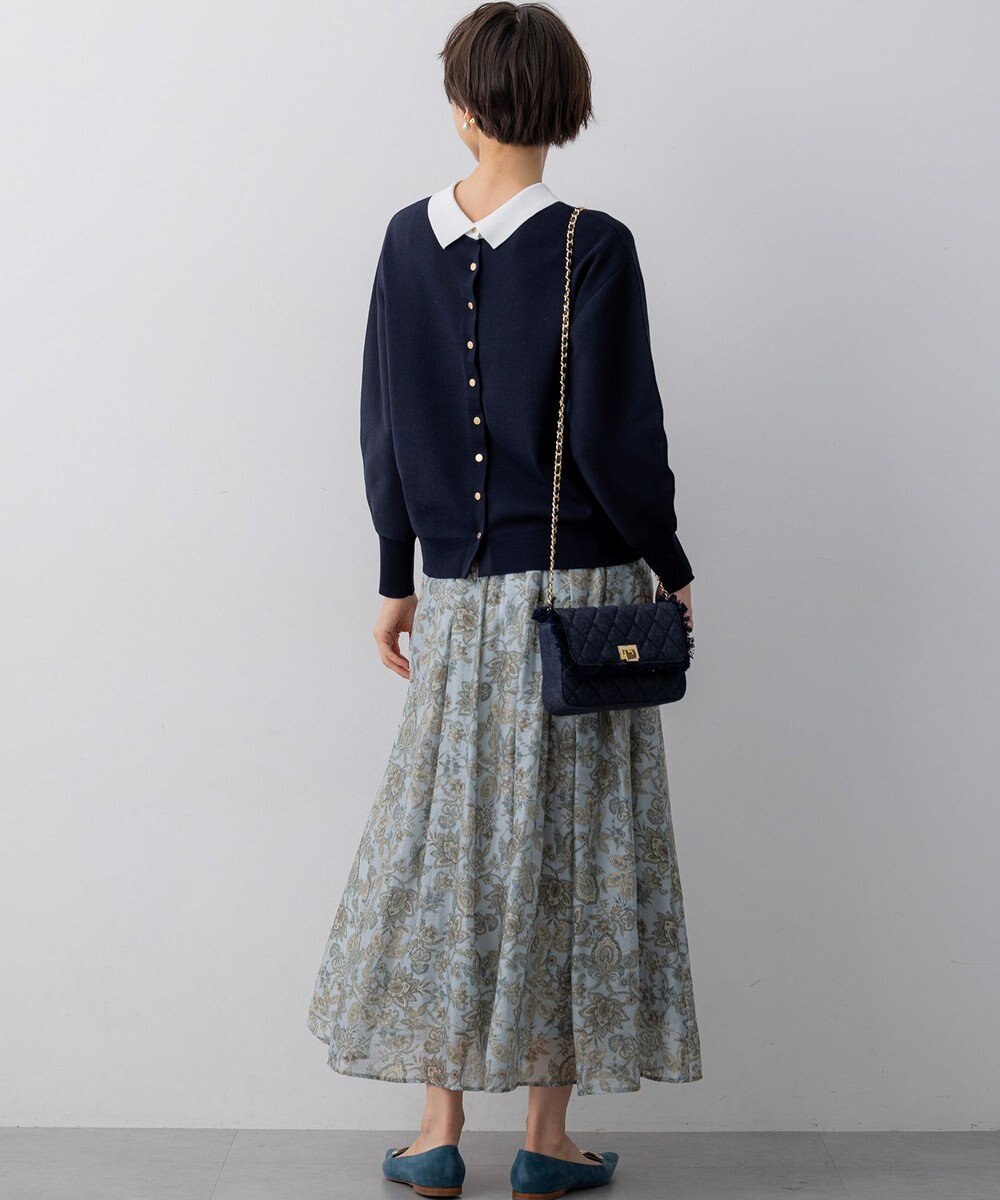 23区 【先行予約/WEB&一部店舗限定】バイカラーデザイン 2WAY ニット 