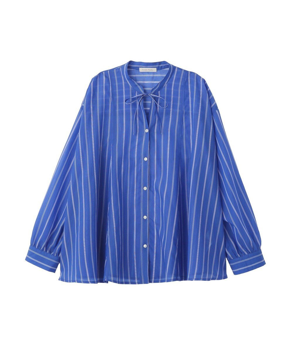 Green Parks フレアラインスキッパーブラウス 