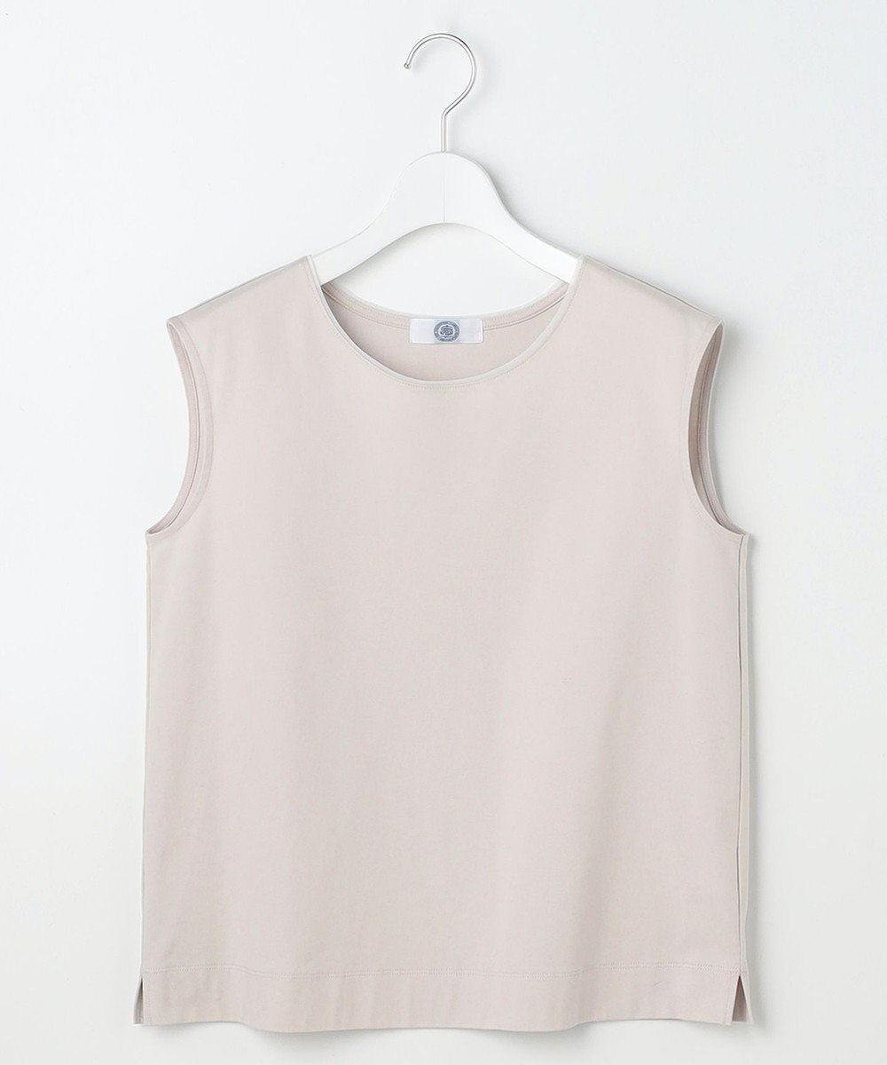 J.PRESS LADIES S スムースジャージー ノースリーブ カットソー 