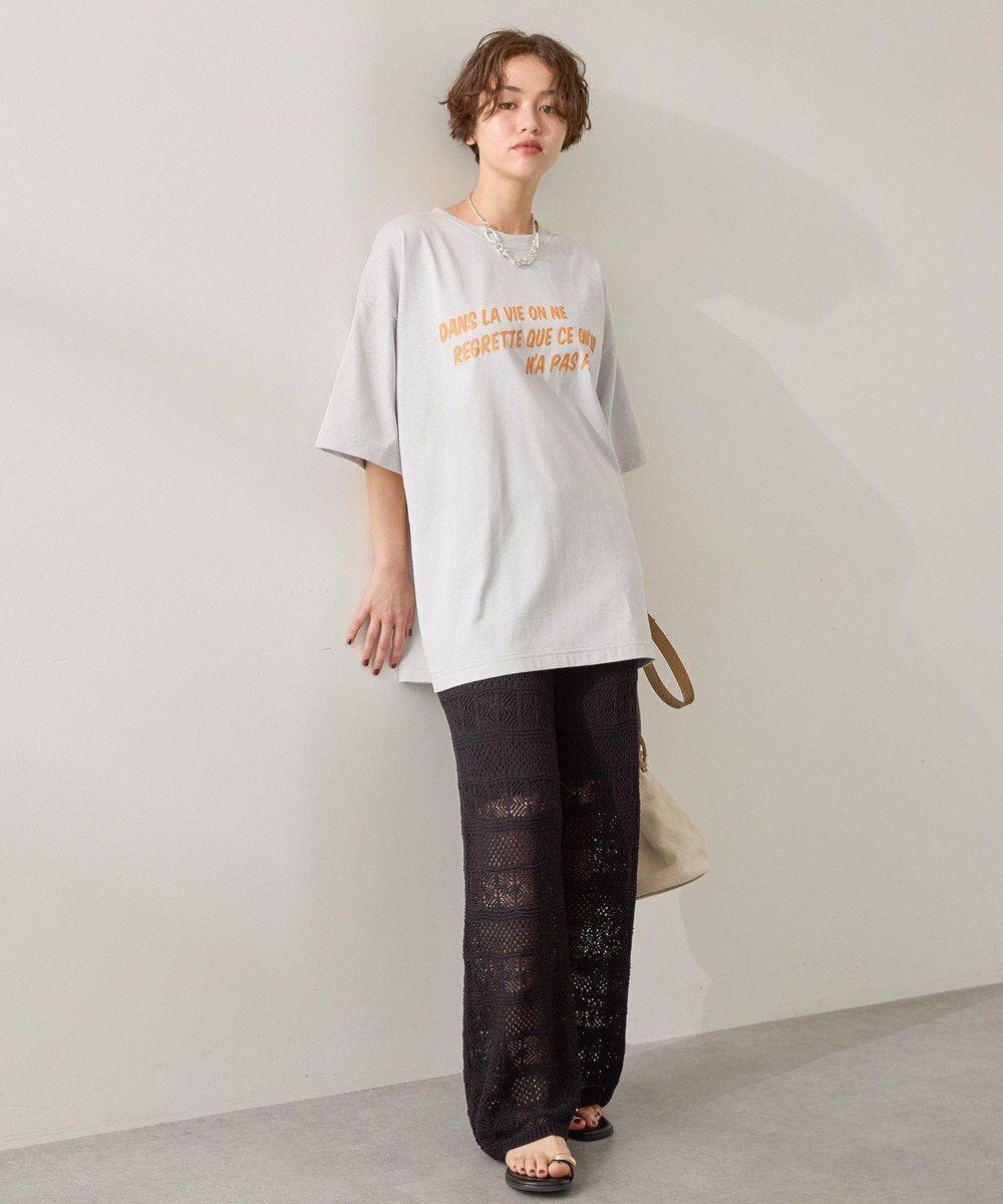 AMERICAN HOLIC レース編みニットパンツ 