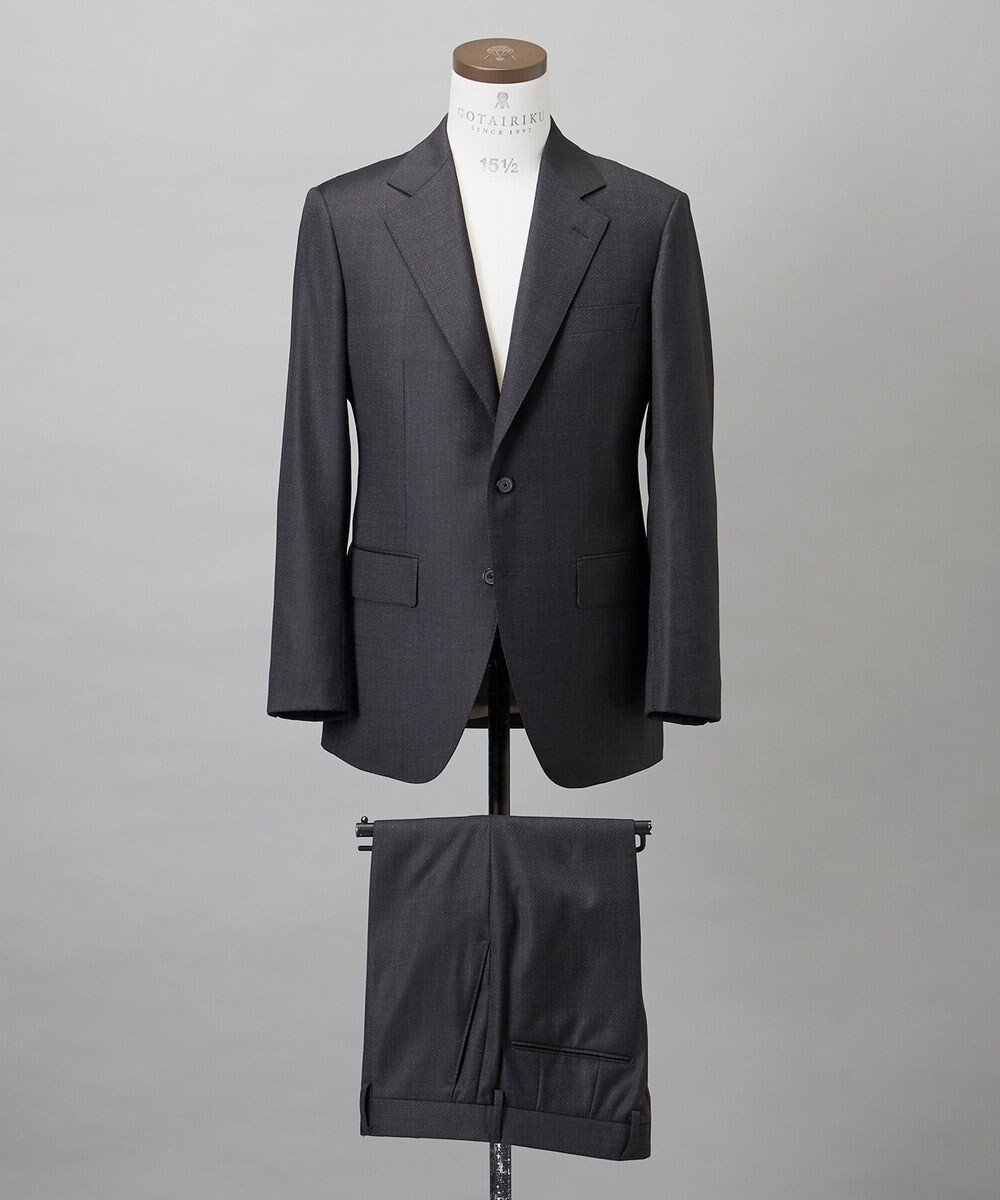 GOTAIRIKU 【Loro Piana Fabric】365 通年スーツ(グレー×格子) 