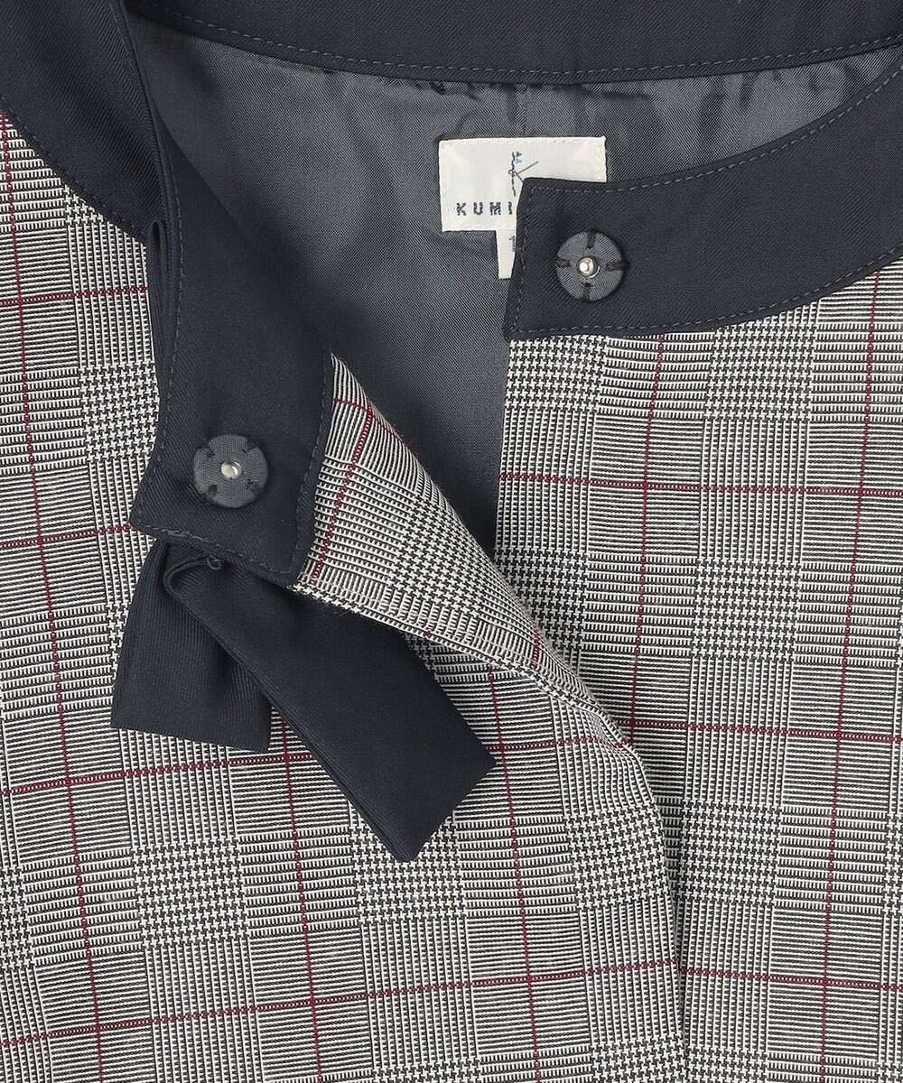 組曲 KIDS 【150-170㎝】グレンチェックジャケット＆プリーツワンピース セット 