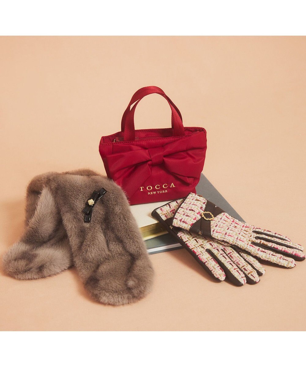 TOCCA 【撥水】WISH RIBBON POUCHBAG ポーチ 