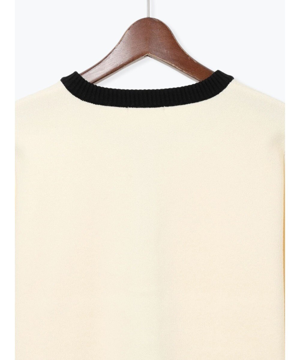 Te chichi バイカラークラシカルカーディガン 