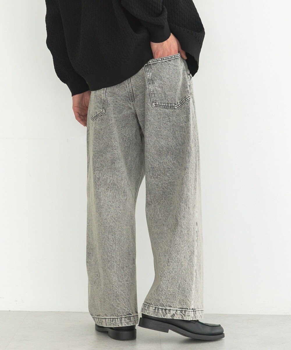 CRAFT STANDARD BOUTIQUE ハイブリーチケミカル加工デニムワイドパンツ 