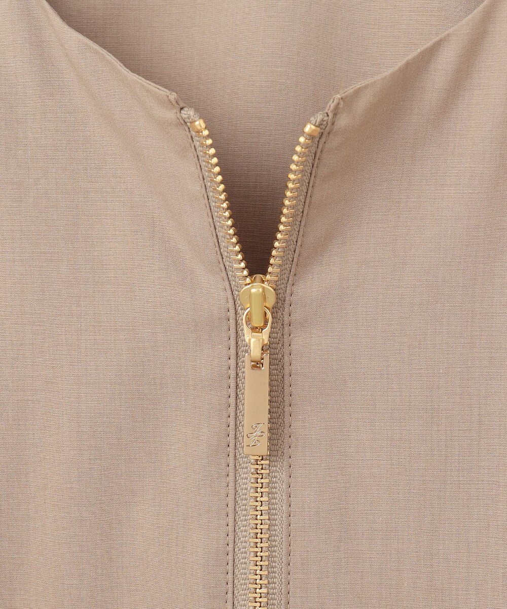 自由区 【洗える】テンセルコットンエンブロイダリー ジャケット 