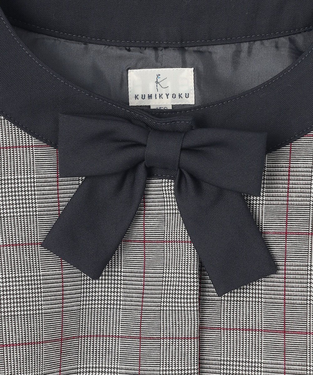 組曲 KIDS 【150-170㎝】グレンチェックジャケット＆プリーツワンピース セット 