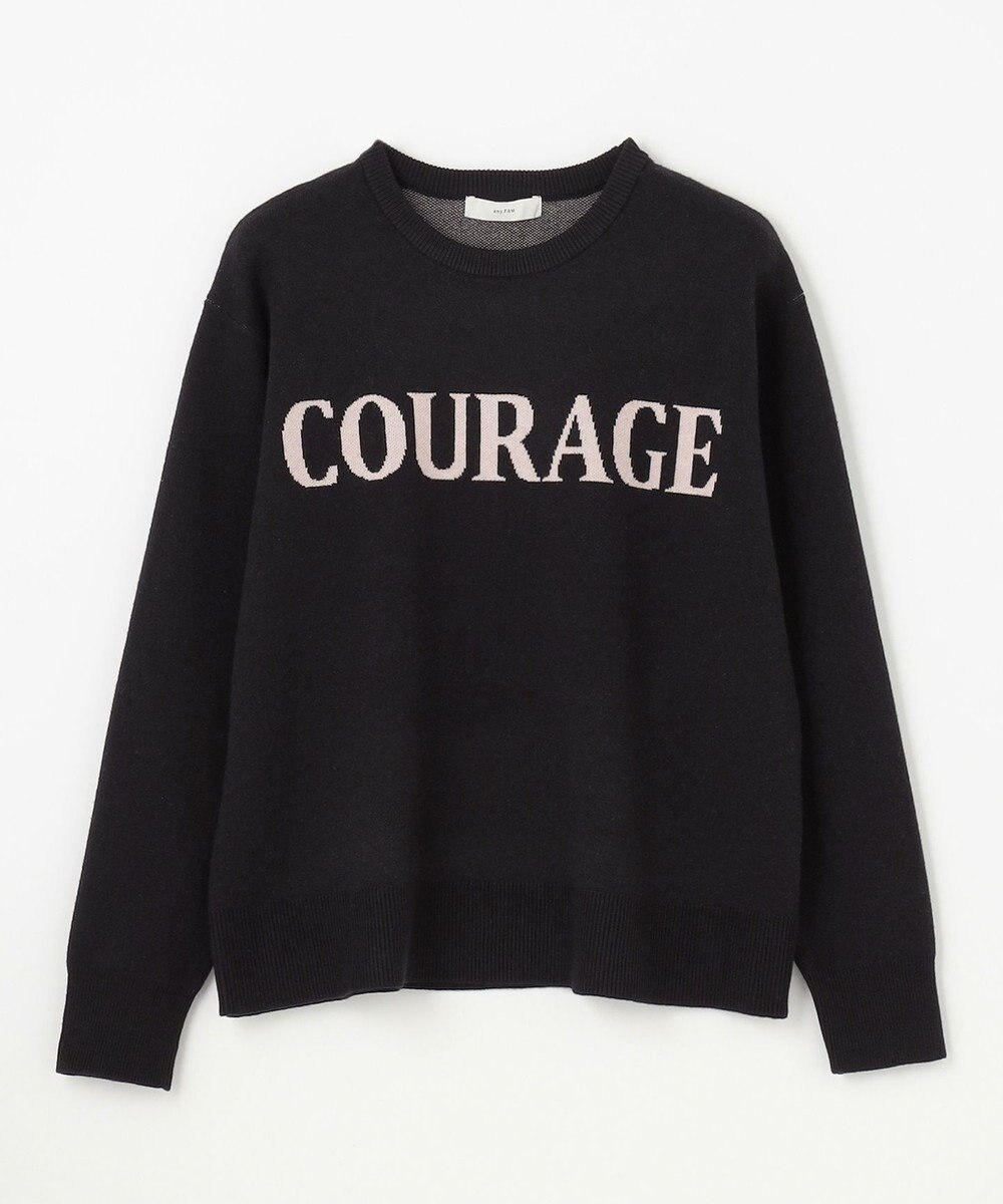 ANY 【洗濯機可】スウェットライクロゴニット 