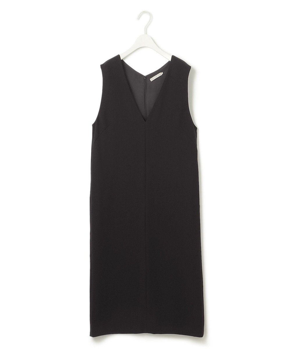 ICB L 【洗える】ライトダブルクロス Vネックワンピース 