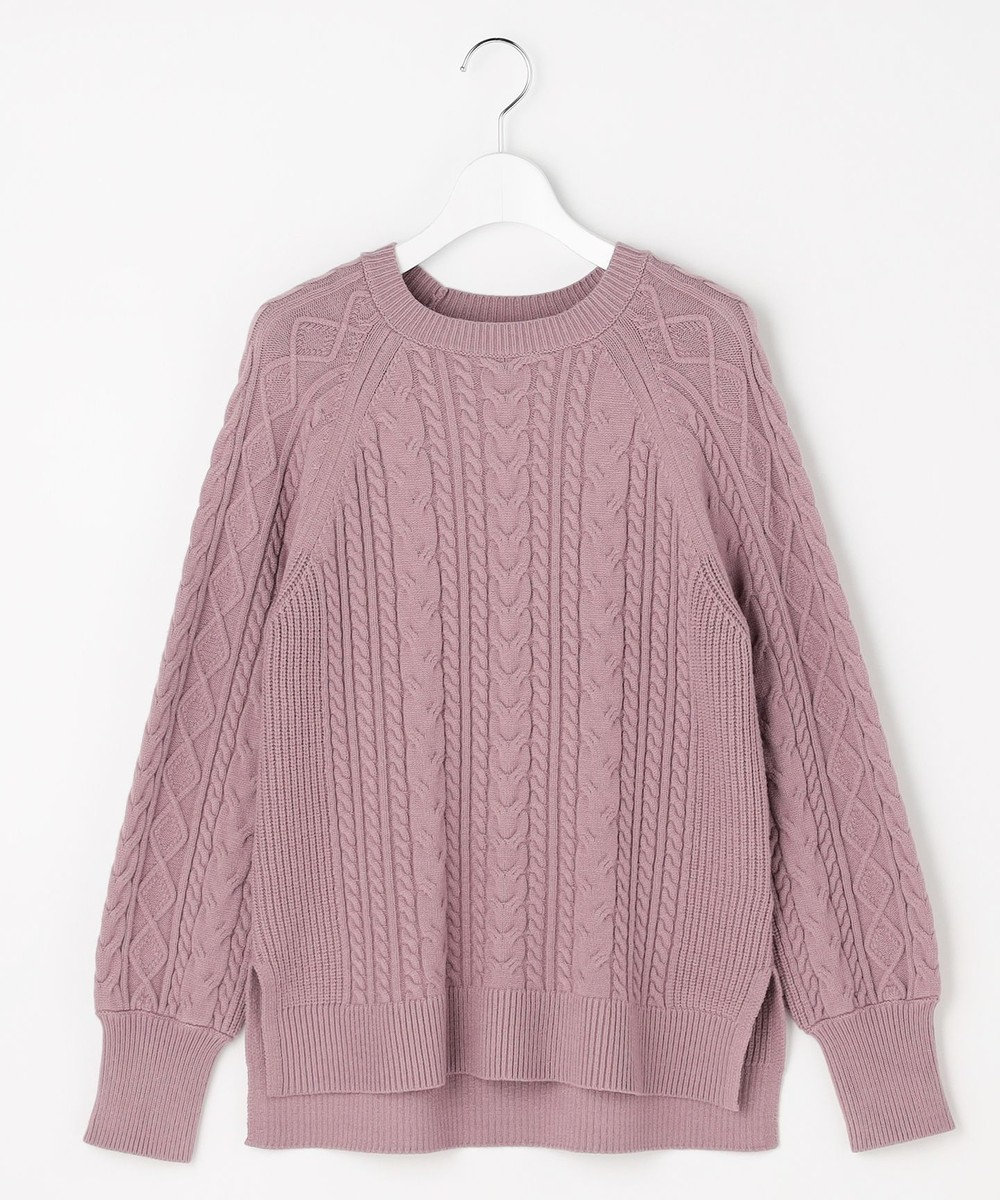 ANY SIS ケーブル ニット プルオーバー 