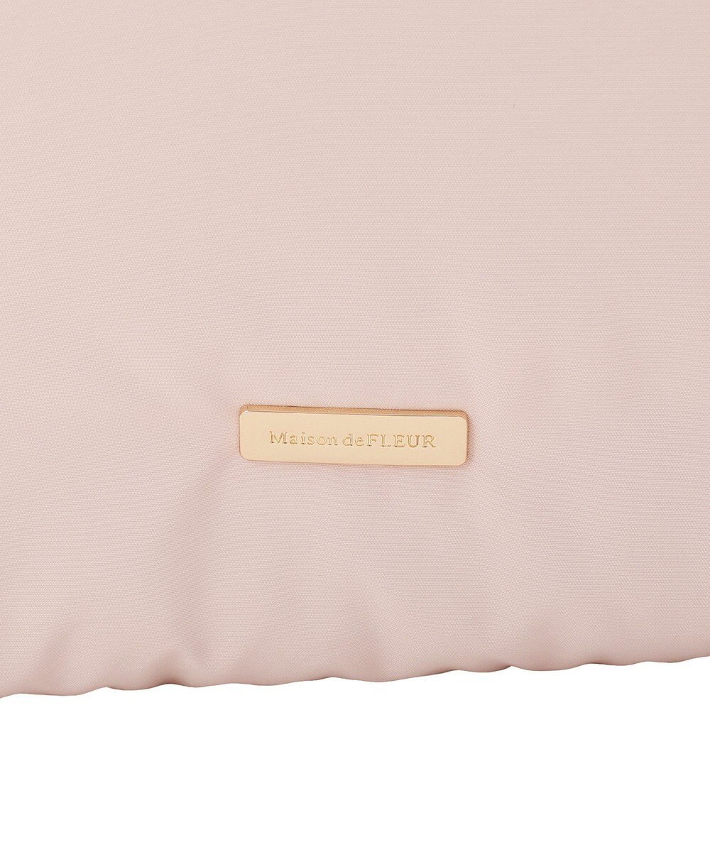 Maison de FLEUR 撥水加工パファーキャリーオントートバッグ 