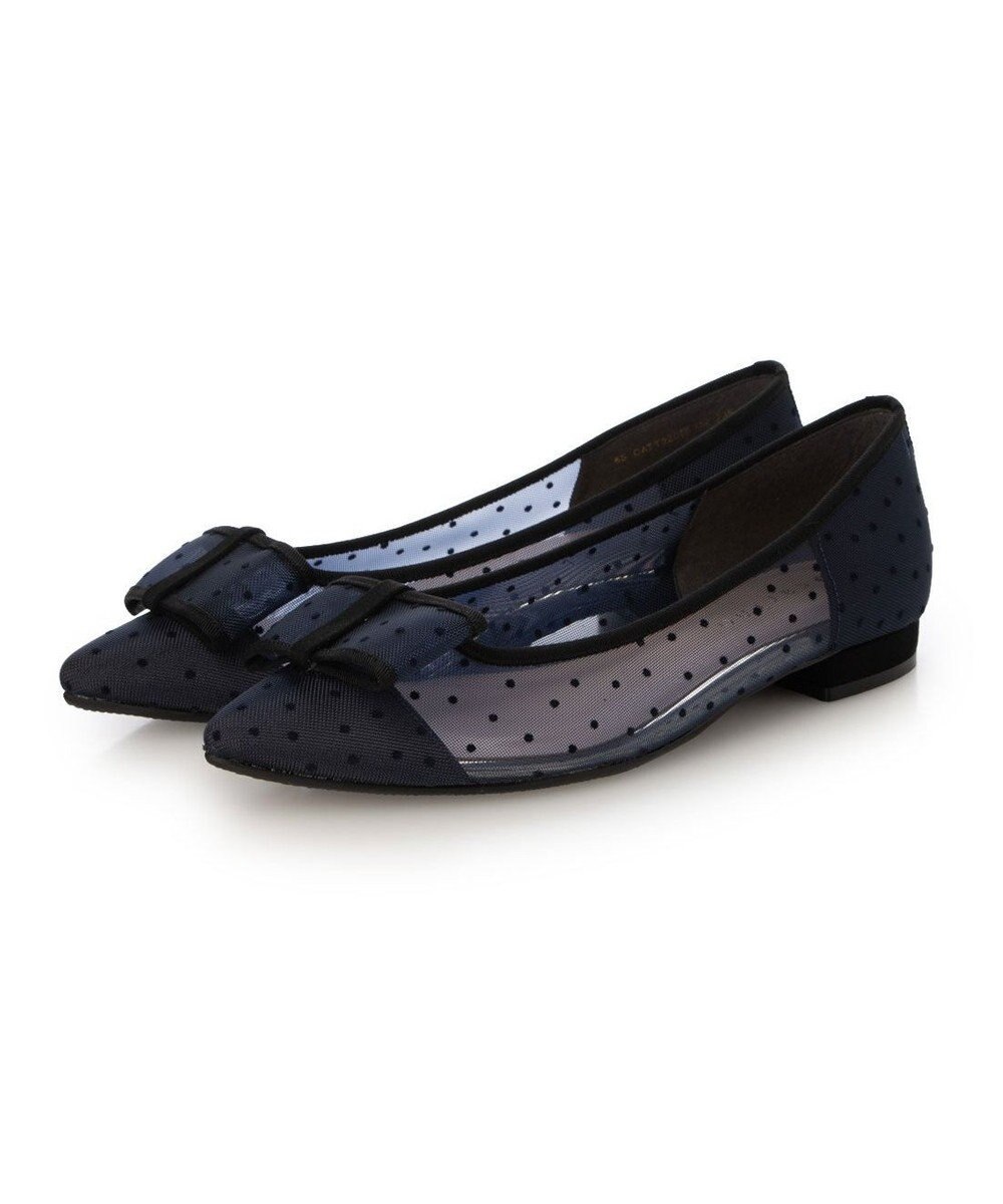 MODE ET JACOMO <carino>ドットチュールパンプス 