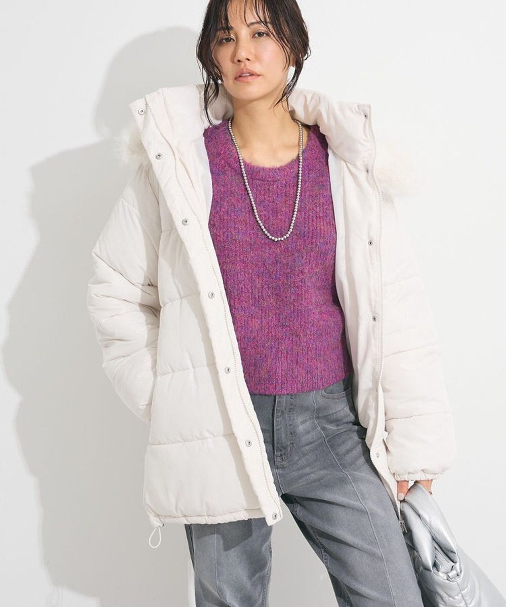 Green Parks ・ＥＬＥＮＣＡＲＥ　ＤＵＥ　ミックスシャギーニット 