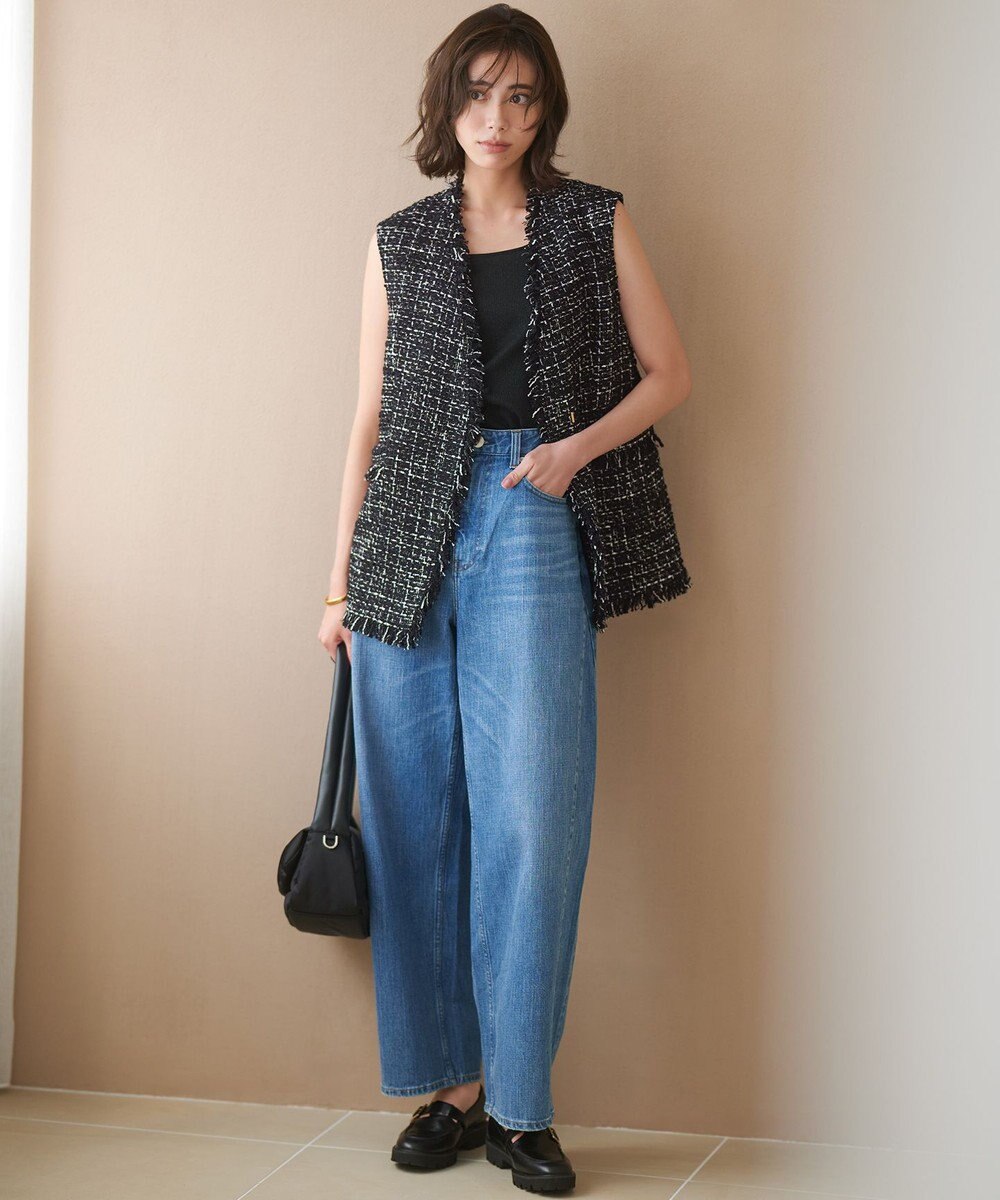 23区 L 【GLOW10月号掲載】GIOLICA オータム ツイード ジレ 