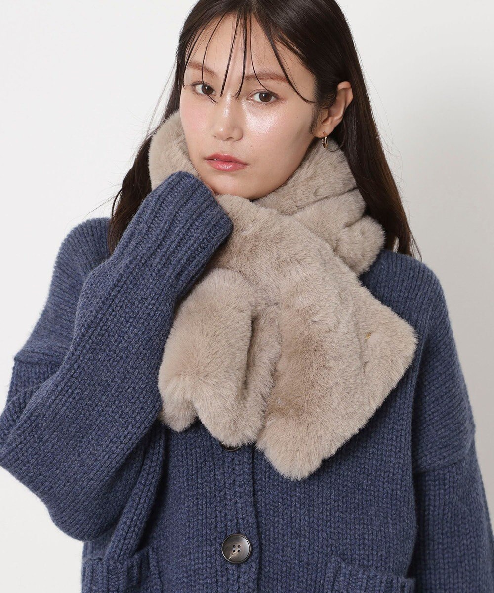 MOONBAT 【FUDGE11月号掲載】PAUL & JOE ACCESSOIRES フェイクファービッグマフラー 