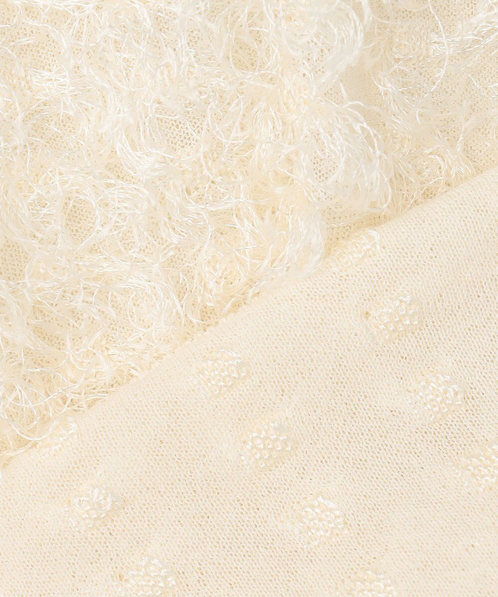 BEIGE， LYCORIS / カットフリンジ Vネックニット 