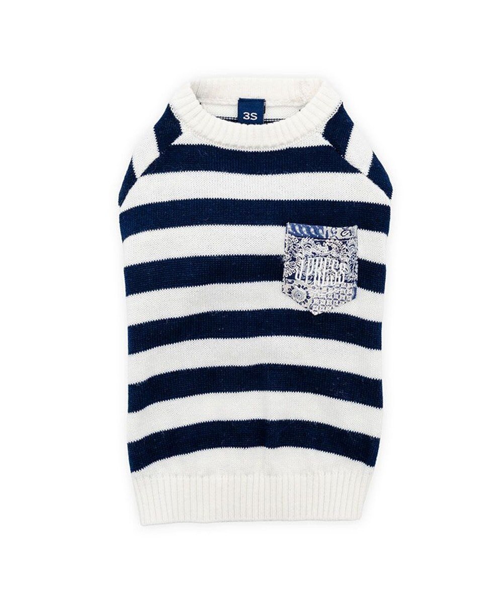 PET PARADISE J.PRESS ボーダー綿ニット 小型犬 