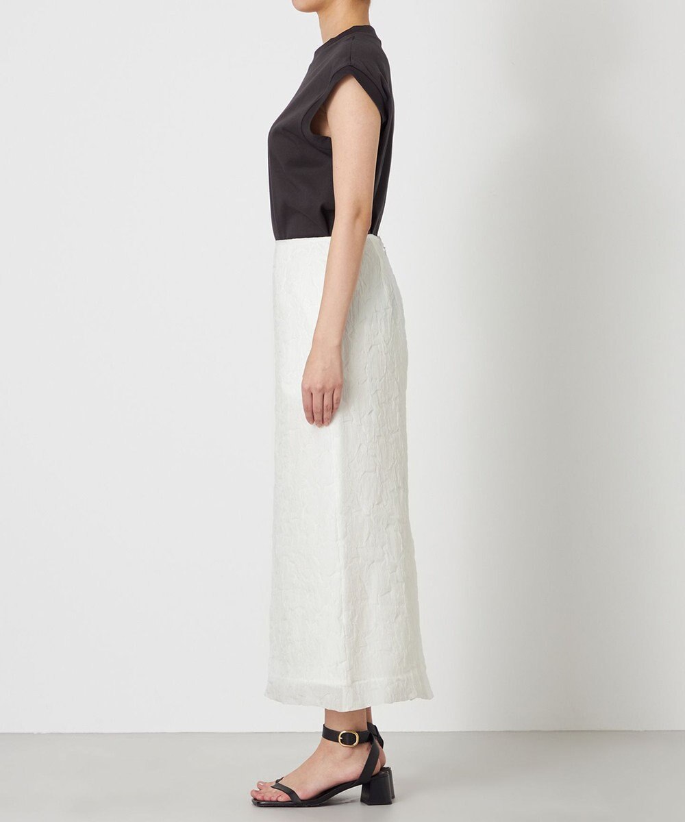 NAVE 【Nave・洗える/シアー素材】クラッシュオーガンジー スカート 