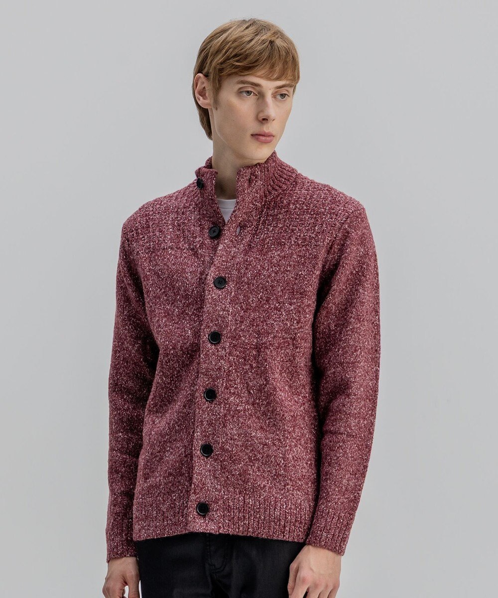 JOSEPH HOMME 【WEB・一部店舗限定  】 シャギーメランジ　ハイネックカーディガン 