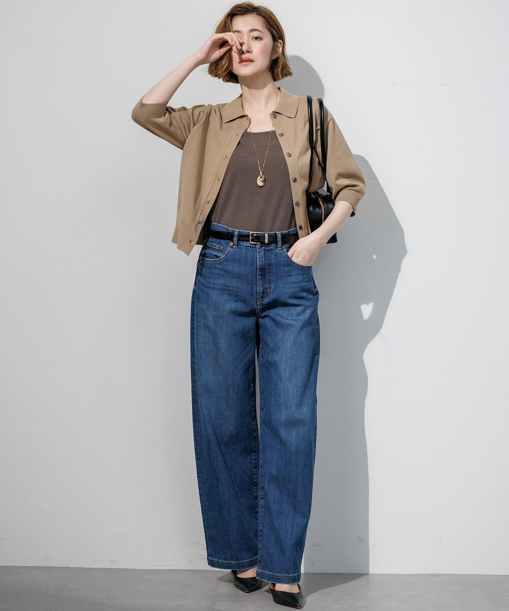 23区 S 【見上愛さん着用/Oggi・VERY掲載/接触冷感】23区DENIM サマー ストレート ワイド パンツ 