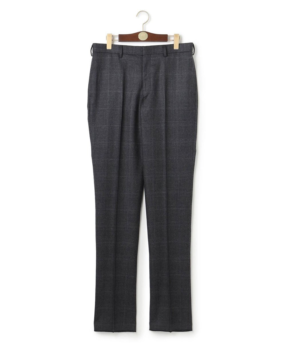 J.PRESS MEN 【ストレッチ / 洗える】トリートメントウールシェードブルーチェック スラックス 