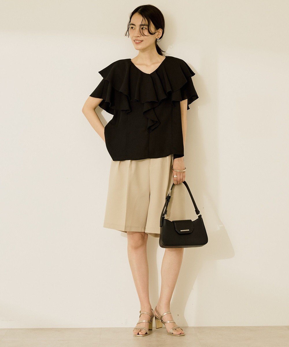 AMERICAN HOLIC イージーケアフリルシャツ 