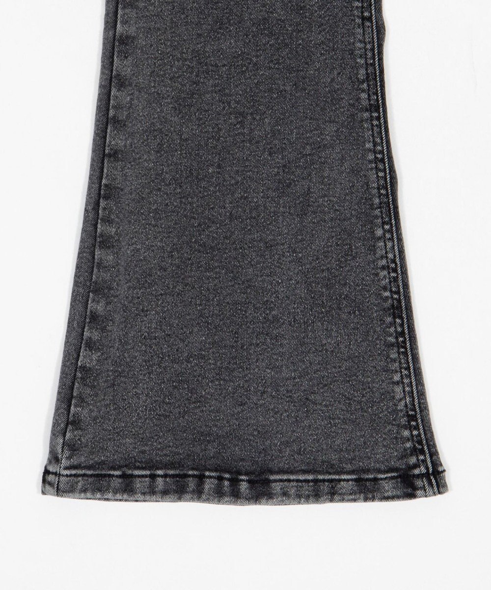 WEGO 【ストレッチ/美脚/脚長シルエット/XSSMサイズ展開】ハイウエストストレッチフレアデニムパンツ 