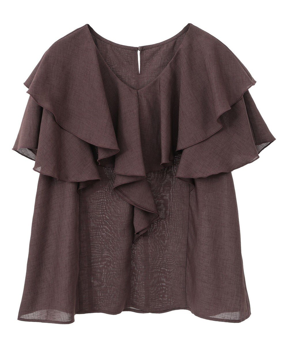 AMERICAN HOLIC イージーケアフリルシャツ 