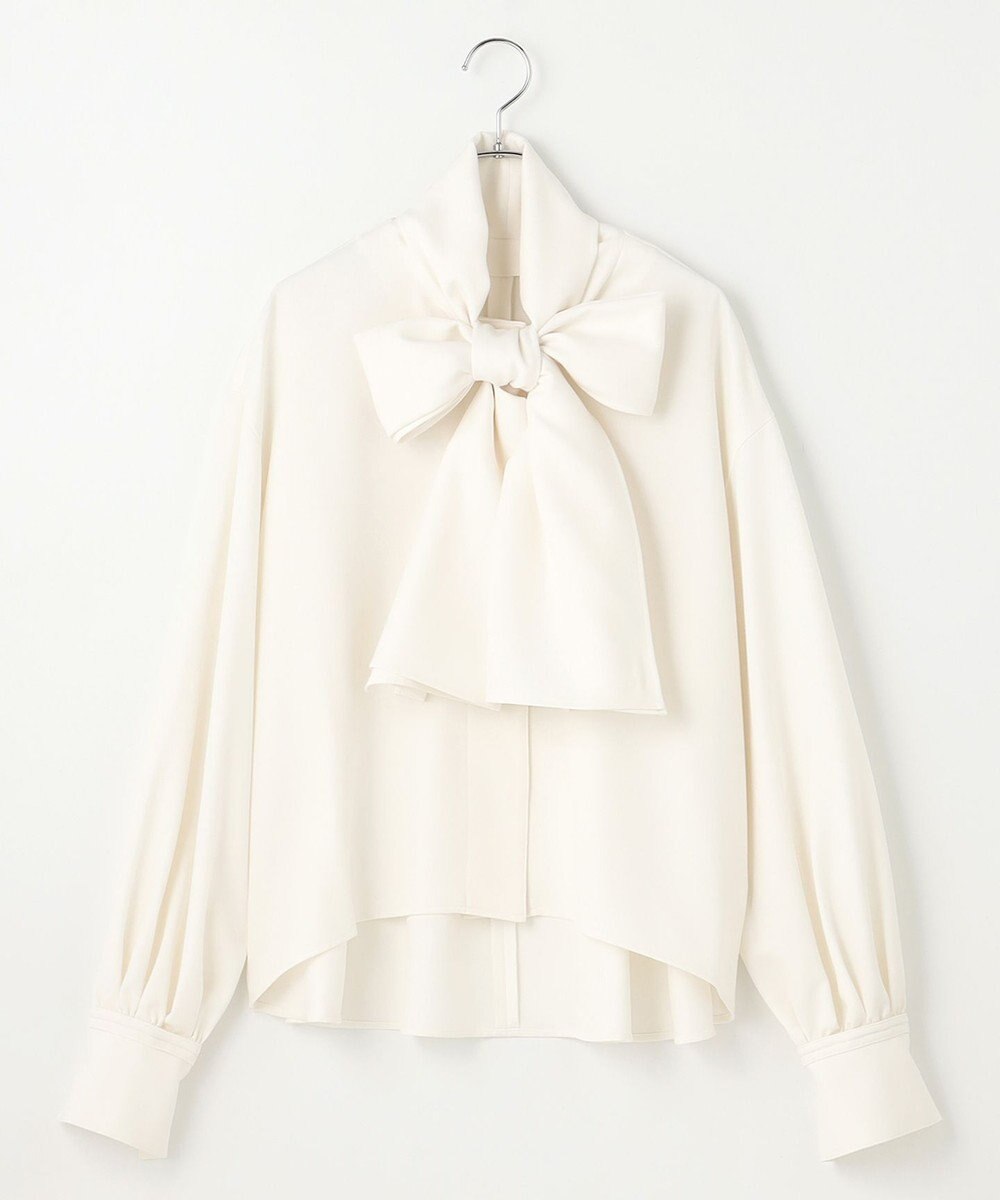 #Newans 【洗濯機可】ビックリボンパウダリーブラウス 