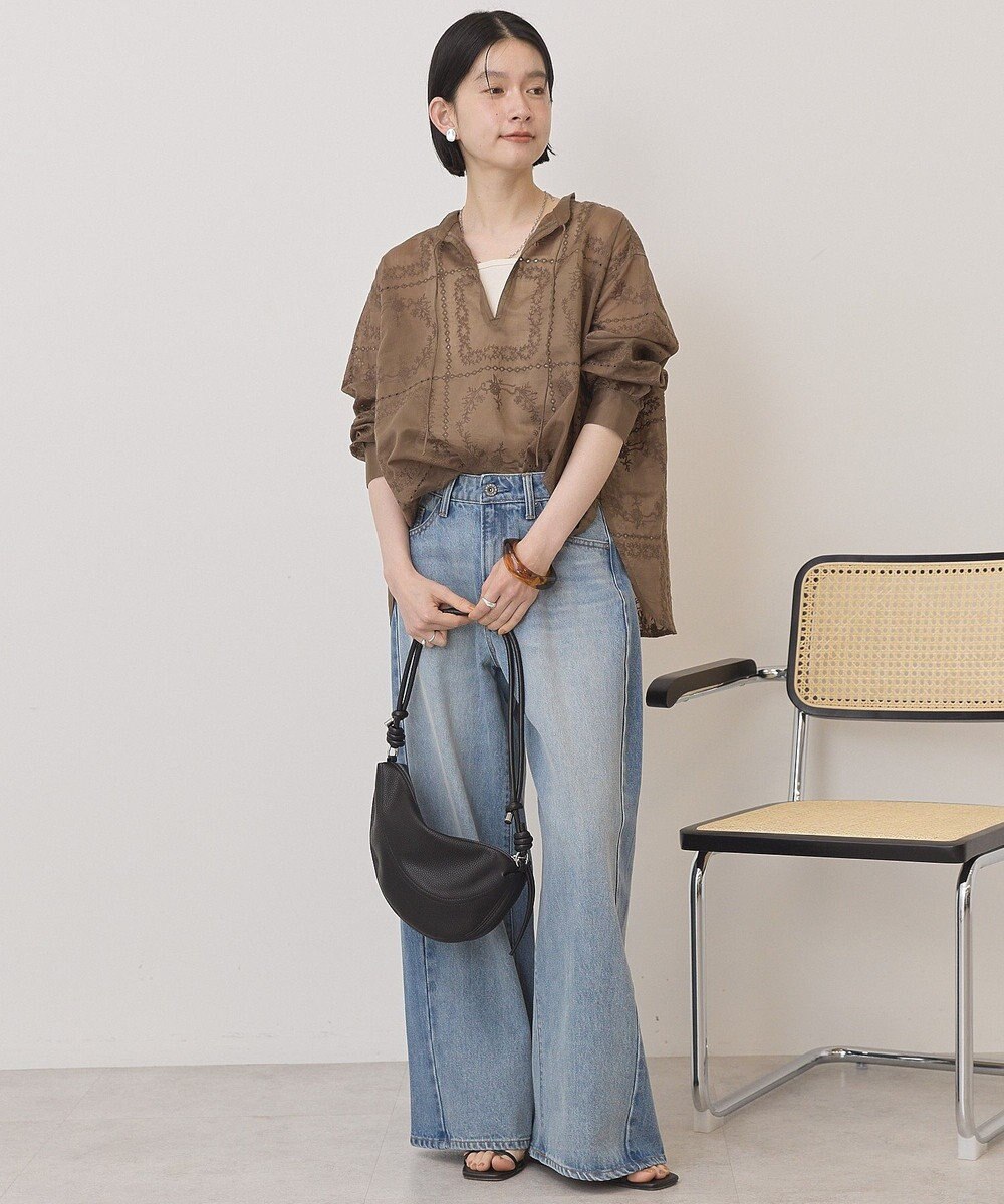 AMERICAN HOLIC スキッパーレースブラウス 