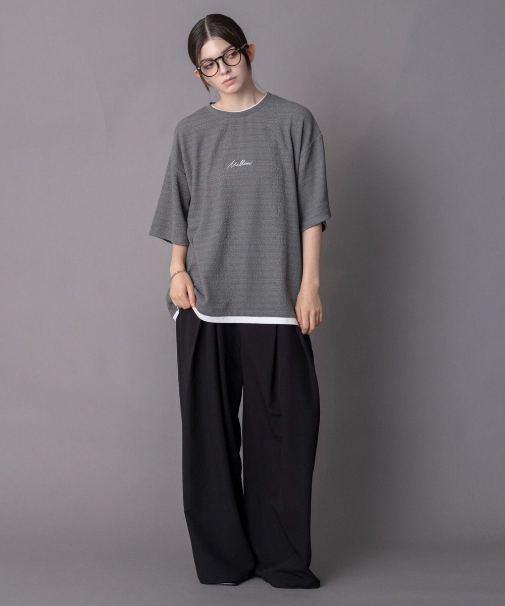 WEGO 【ユニセックス着用ITEM】ワンポイントフェイクレイヤードT（SS） 