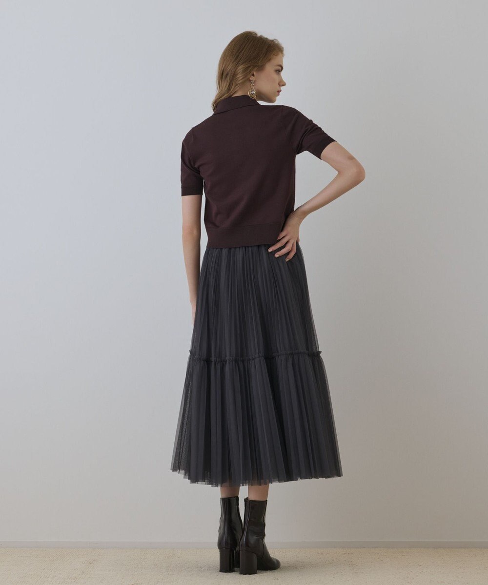 GRACE CONTINENTAL チュールティアードスカート 