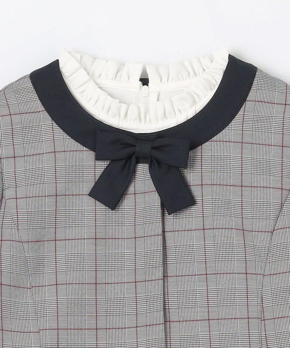 組曲 KIDS 【150-170㎝】グレンチェックジャケット＆プリーツワンピース セット 