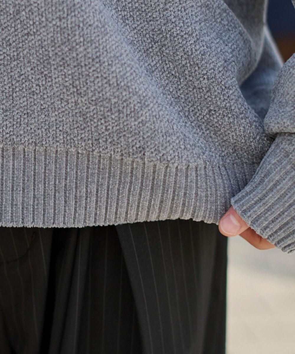 WEGO 【ユニセックス着用ITEM】ベロアモールグラフィックプルオーバー 