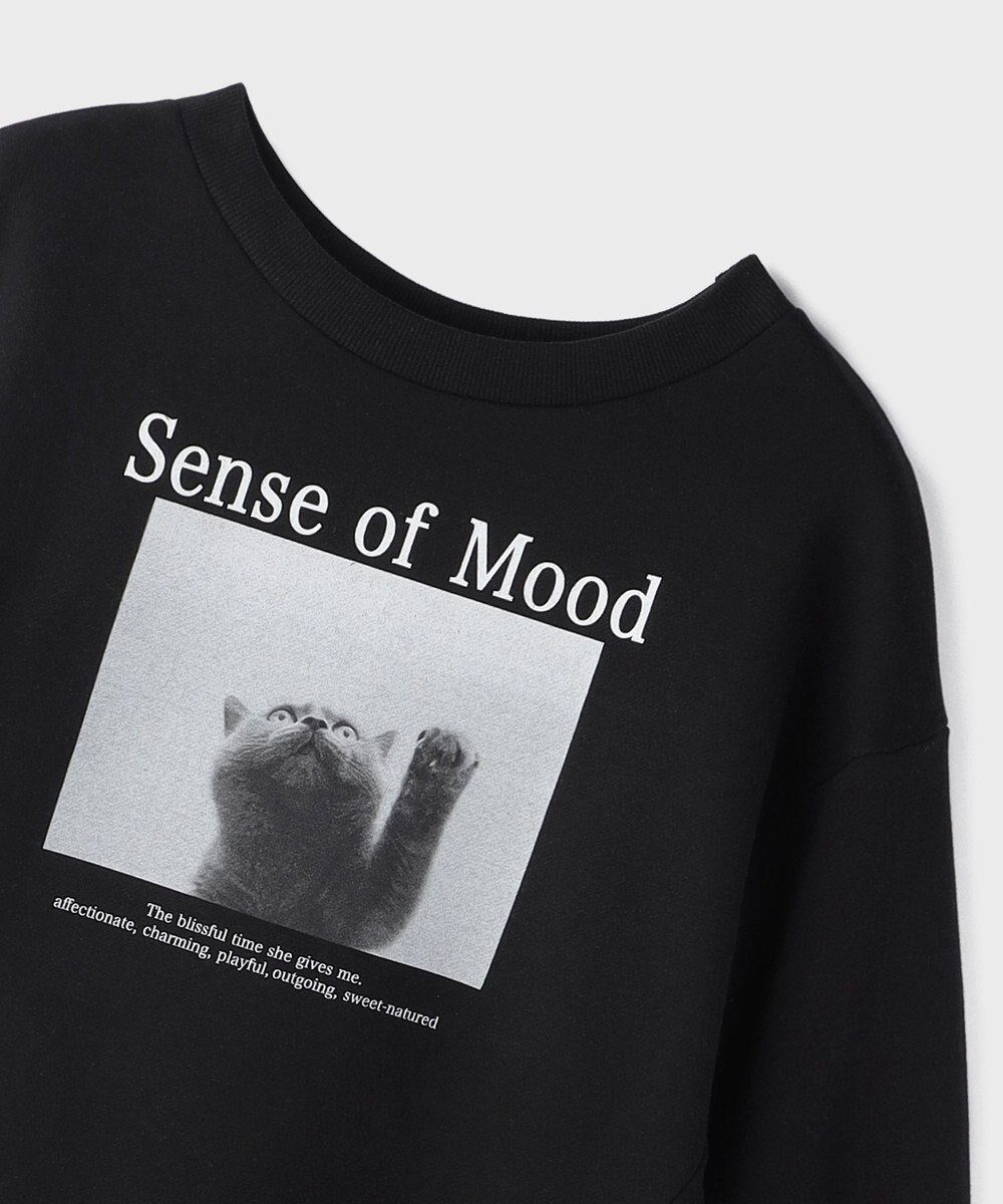 GRACE CONTINENTAL Catphoto裏毛トップ 