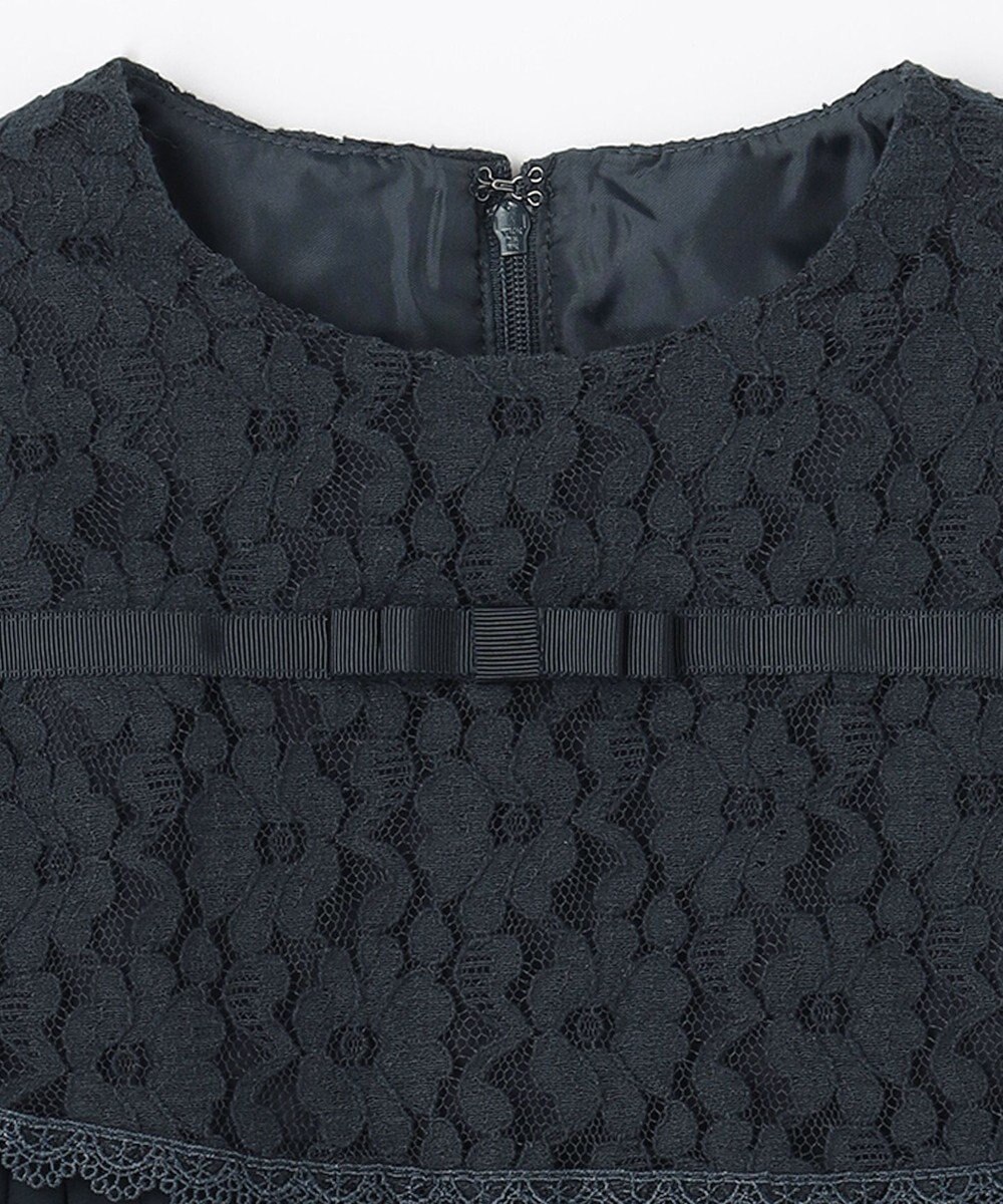 組曲 KIDS 【110-140cm】シフォンプリーツコンビ ワンピース 