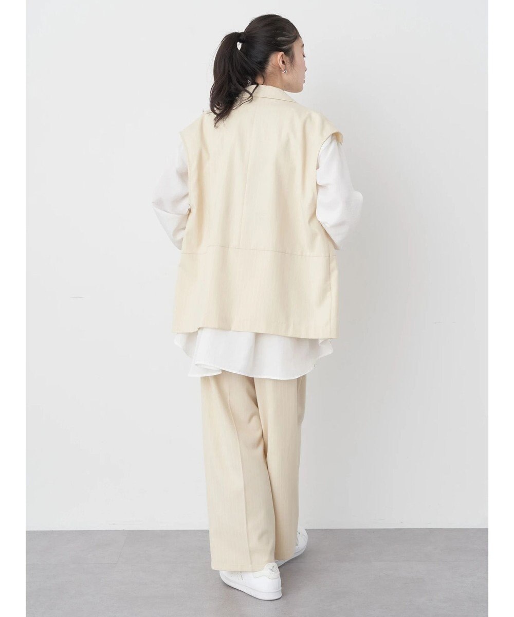 earth music&ecology ピンストライプジレ 