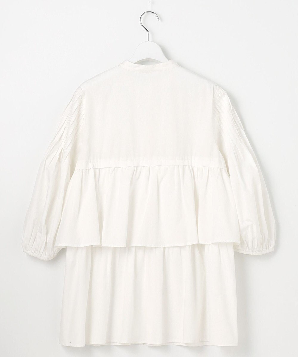 23区 【Indian Factory】コットンポプリン タックディテール チュニックブラウス 