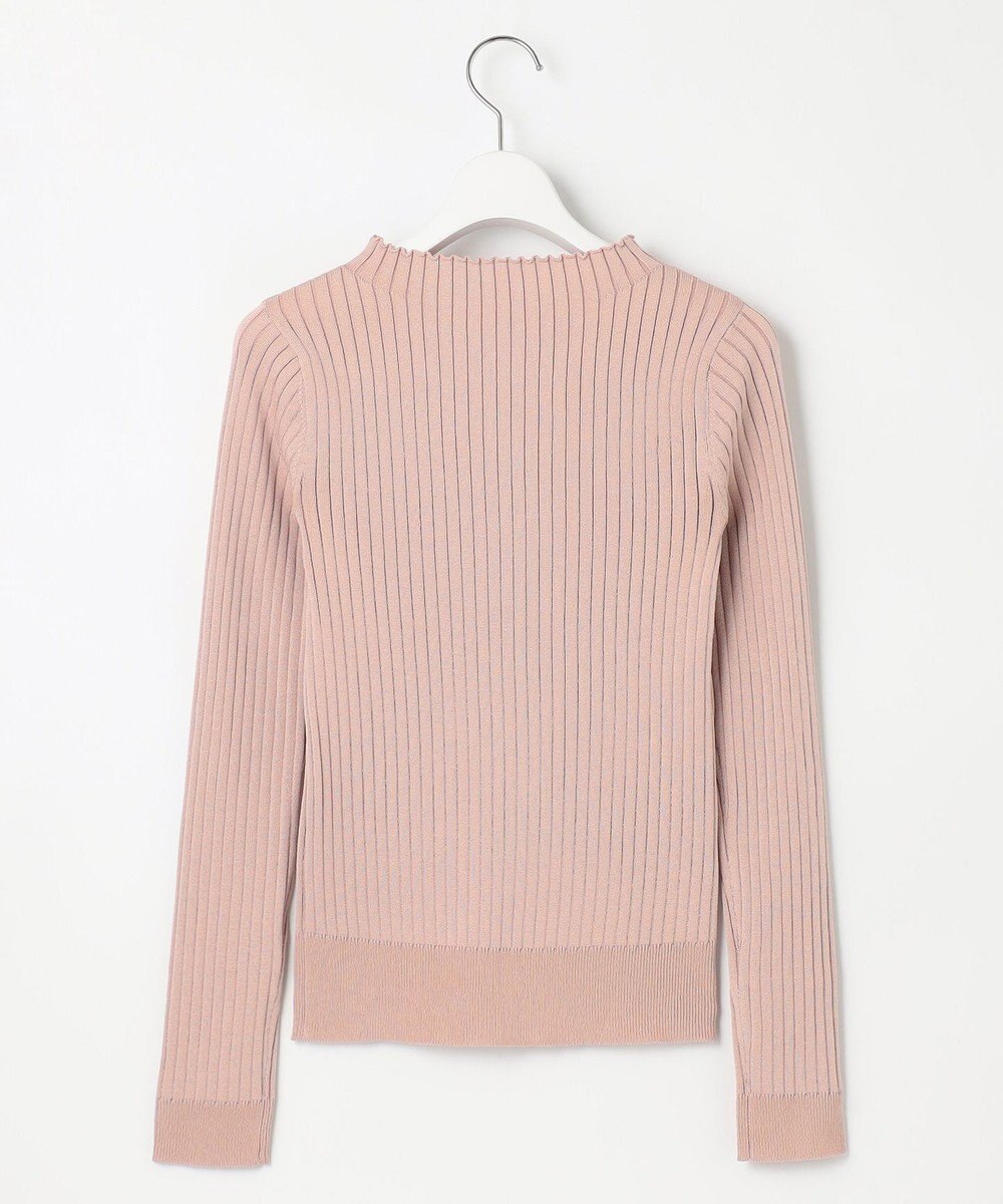 Feroux 【洗える】ロゴリブ プルオーバー ニット 